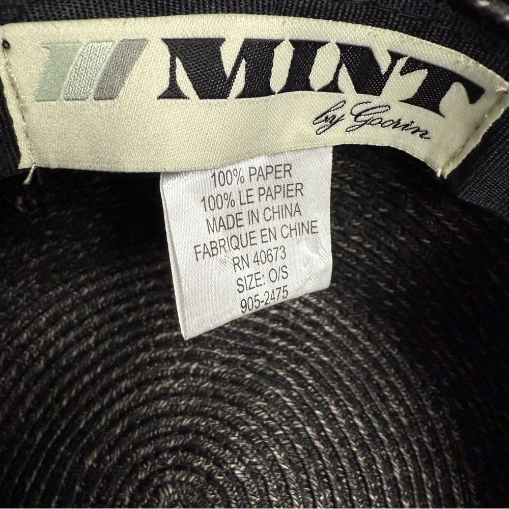 Goorin Bros Mint Packable Paper Straw Rafia Hat Floppy Brown 4